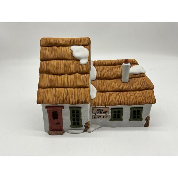 Dept. 56 The Cottage of Bob Cratchit and Tiny Tim Dickens Christmas Village 1985 - Picture 4 of 16